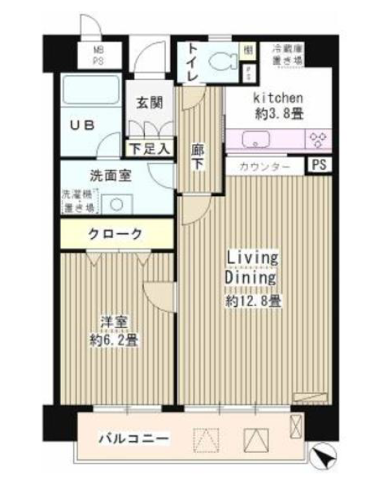 アステリオン松濤　804号室　間取り