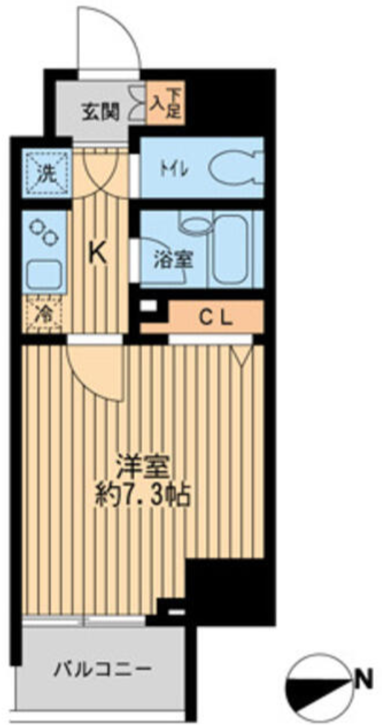 ＨＦ早稲田レジデンス　1504号室　間取り