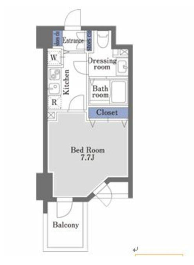 ドゥーエ学芸大学Ⅱ　405号室　間取り