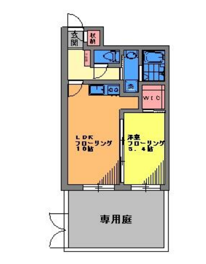 朝日リゾート　102号室　間取り