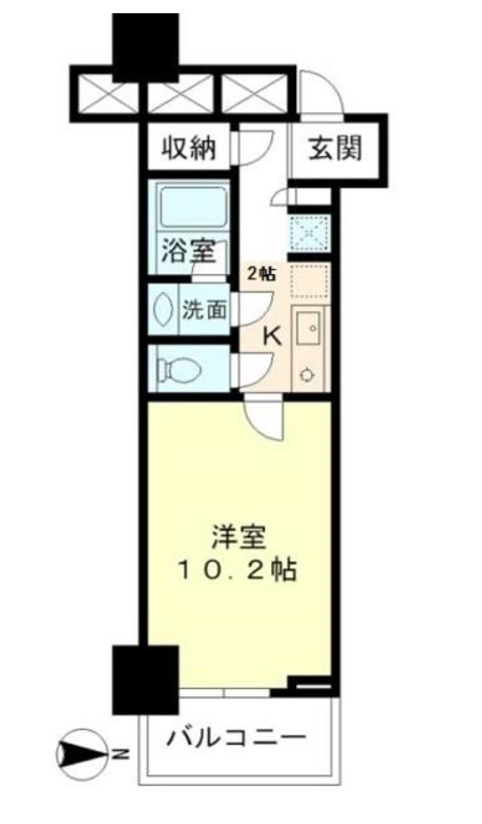 ブリリアタワー品川シーサイド　315号室　間取り