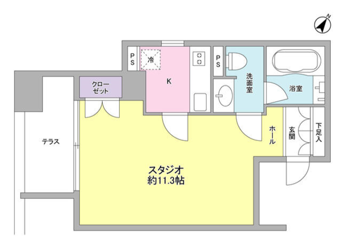 コンフォリア南青山　303号室　間取り