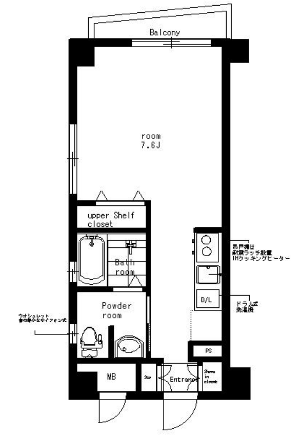アクシア千駄ヶ谷　403号室　間取り