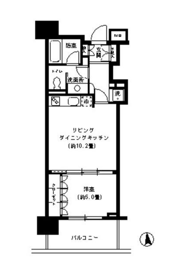 KDXレジデンス芝公園　903号室　間取り