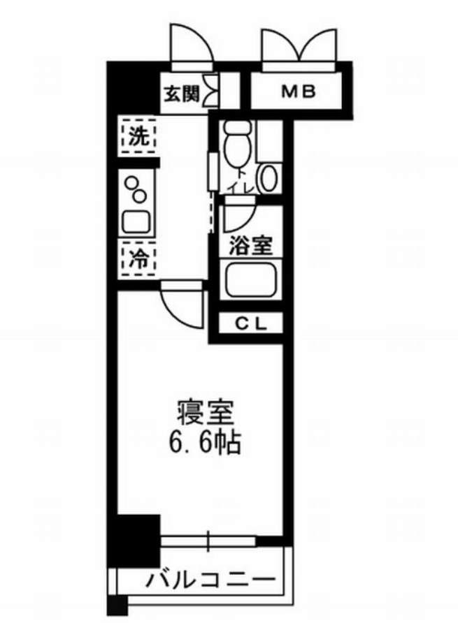 レジディア月島3　511号室　間取り