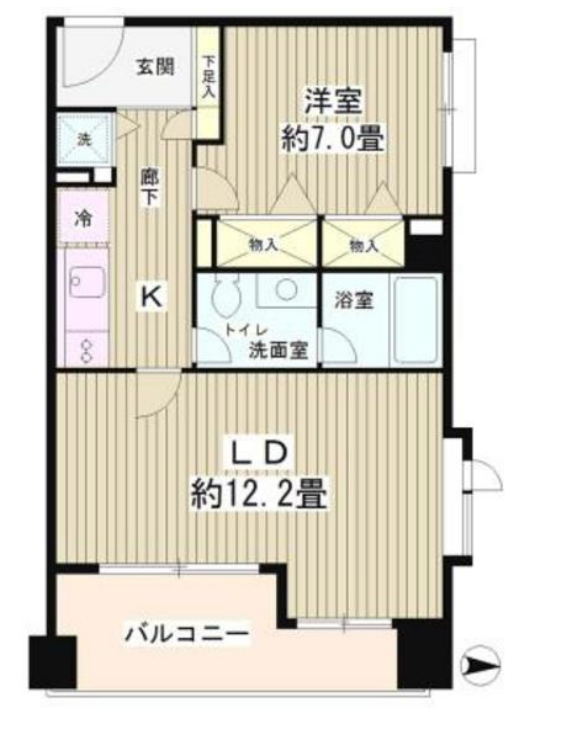 ATホームズ六本木　201号室　間取り