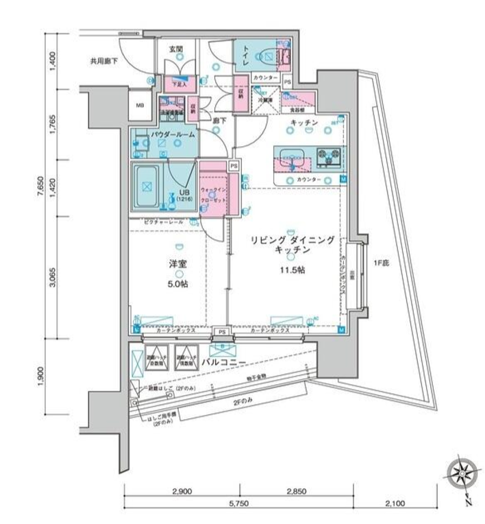 ジェノヴィア新宿御苑グリーンヴェール　506号室　間取り