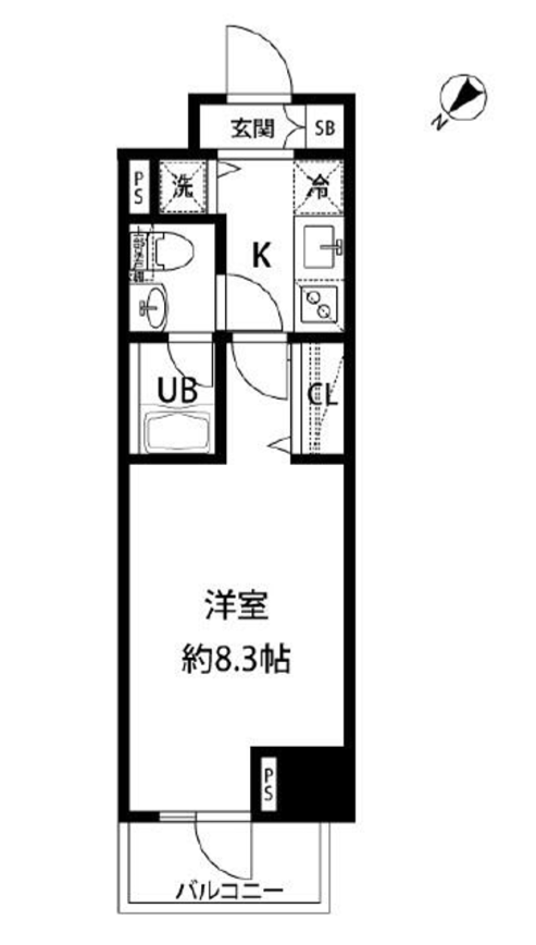 ルクレ日本橋馬喰町　605号室　間取り