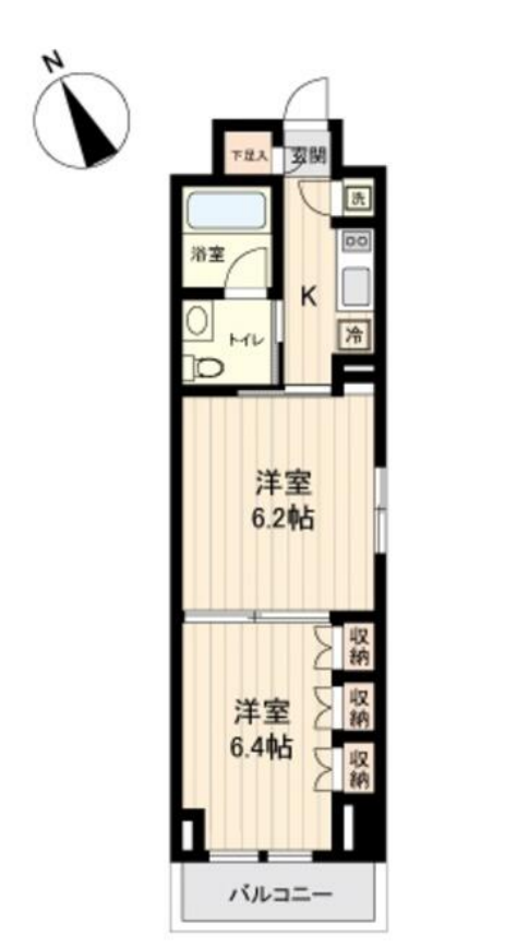 プラティーク清澄白河　601号室　間取り