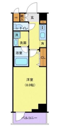 ＴＡＴＳＵＭＩスカイガーデンテラス　510号室　間取り