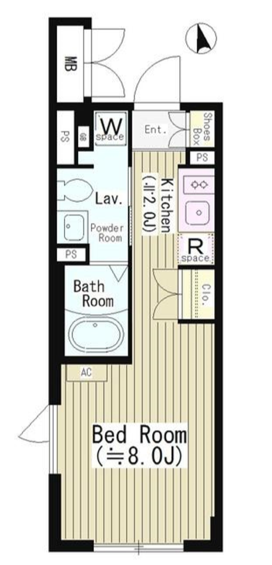 センテナリオ市谷二十騎町　205号室　間取り