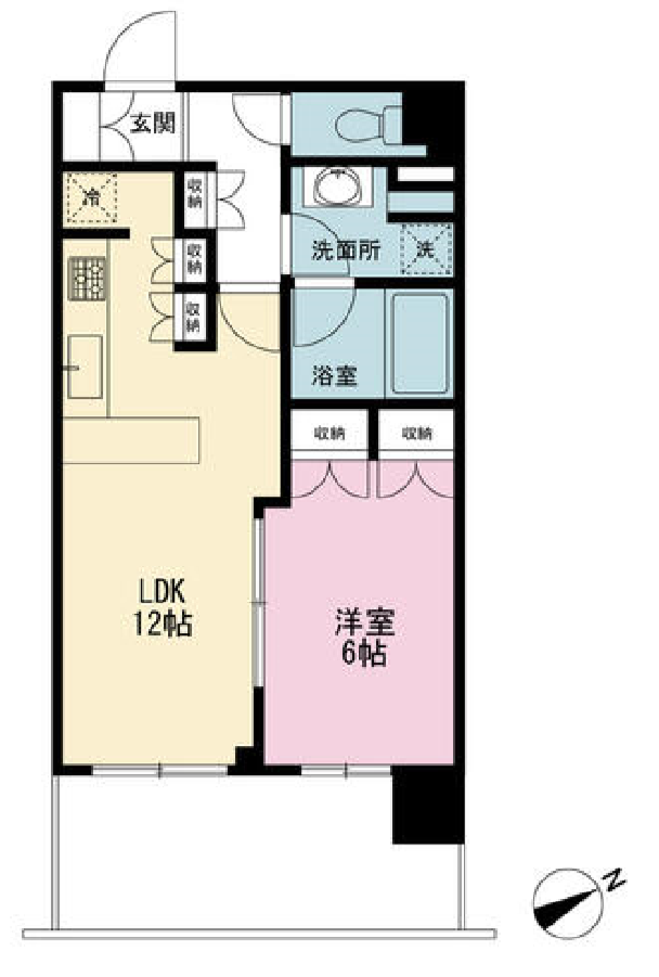 新宿グランドプラザ　903号室　間取り