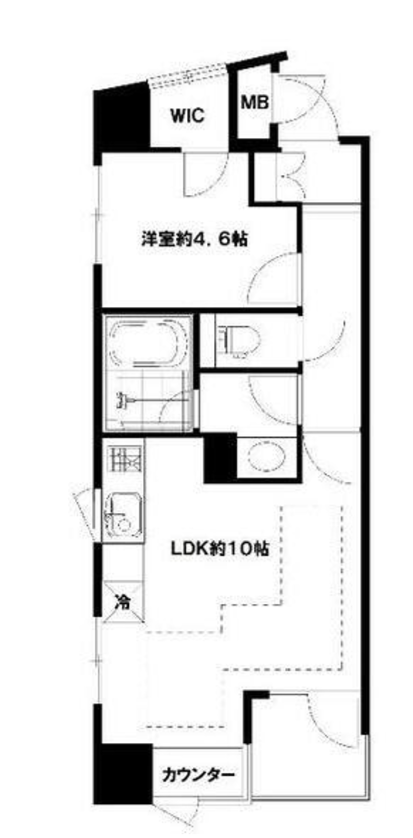 クオリア恵比寿イースト　903号室　間取り