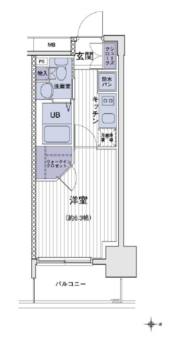 エスティメゾン大島　525号室　間取り