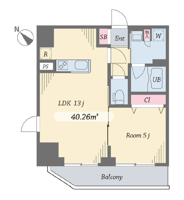 ダイヤモンドタワー西小山　1105号室　間取り