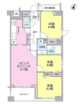 ヒルトップ半蔵門　603号室　間取り
