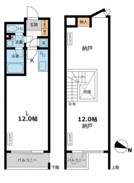 カッシア目黒　511号室　間取り