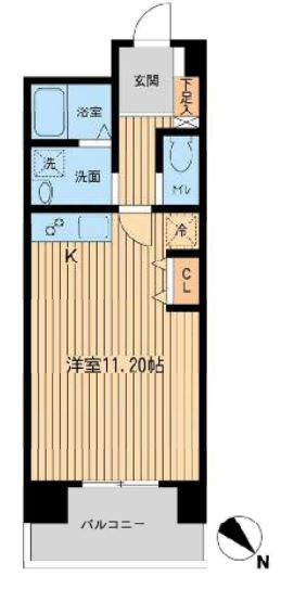 六本木ライズハウス　603号室　間取り