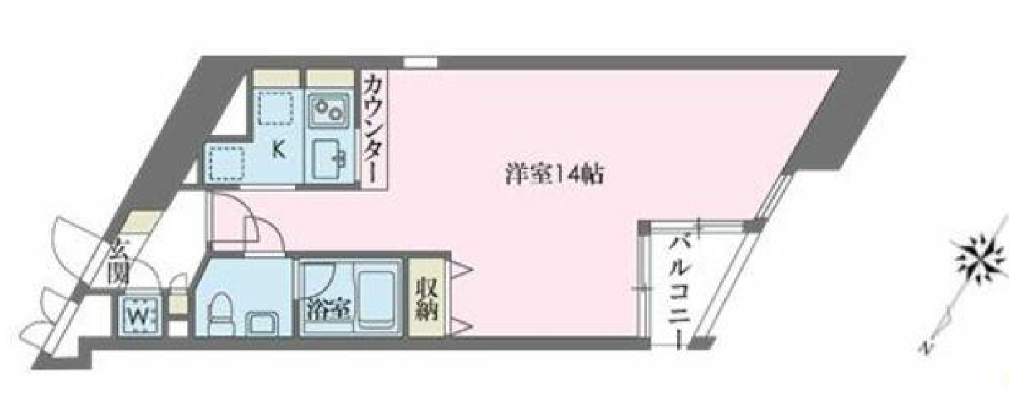 ドゥーエ学芸大学　501号室　間取り