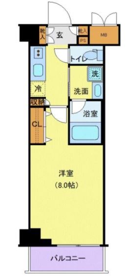 ＴＡＴＳＵＭＩスカイガーデンテラス　508号室　間取り