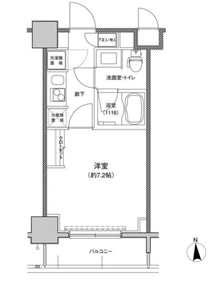 東急セットアップレジデンス恵比寿　904号室　間取り