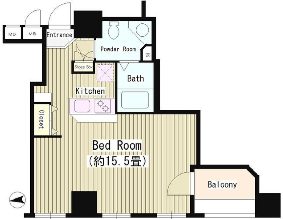 ケイズ麹町　802号室　間取り