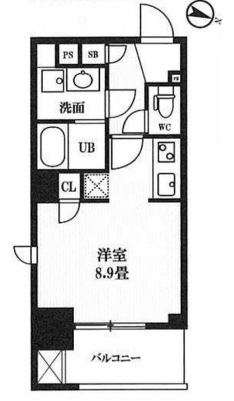 ピークス神田（PEAKS神田）　902号室　間取り
