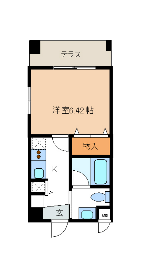 レジディア新川　102号室　間取り
