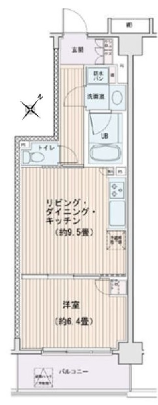 エスティメゾン豊洲レジデンス　E棟329号室　間取り