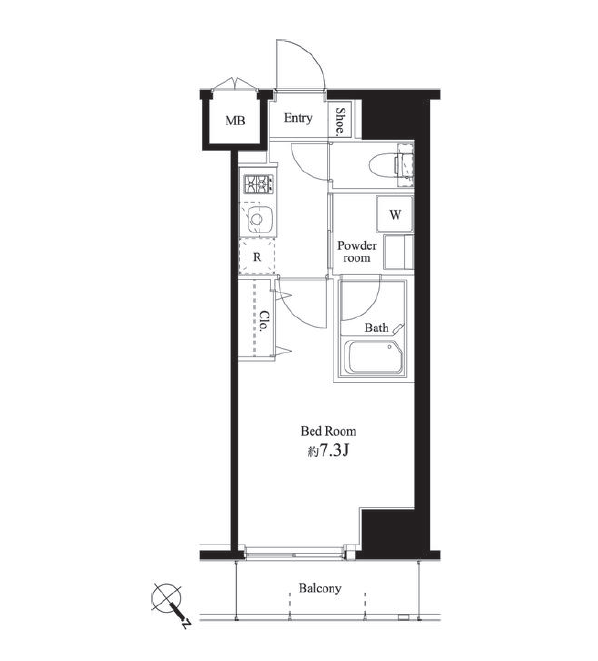 ハーモニーレジデンス門前仲町　603号室　間取り
