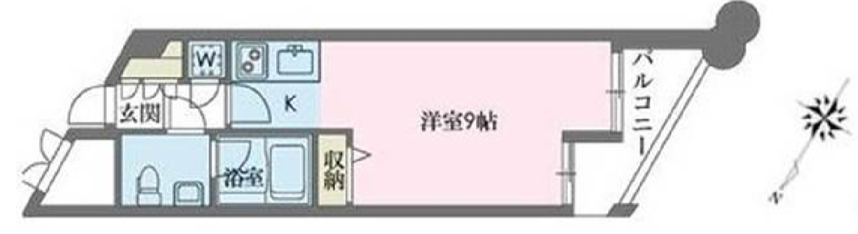 ドゥーエ学芸大学　1303号室　間取り