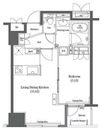 コンフォリア日本橋　603号室　間取り