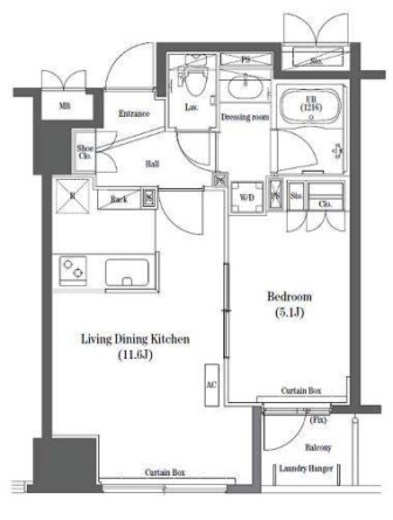コンフォリア日本橋　803号室　間取り