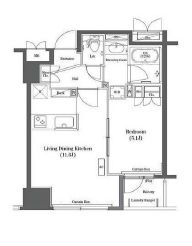 コンフォリア日本橋　903号室　間取り
