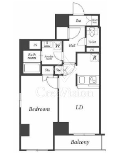 リージア西新宿　204号室　間取り