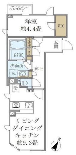 COMPOSITE高輪 (コンポジット高輪)　201号室　間取り