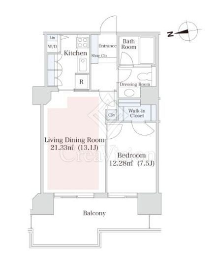 泉ガーデンレジデンス　1206号室　間取り