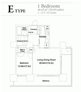 泉ガーデンレジデンス　206号室　間取り