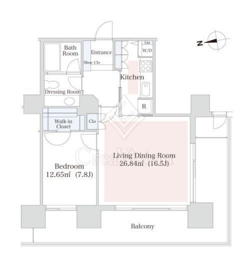 泉ガーデンレジデンス　507号室　間取り