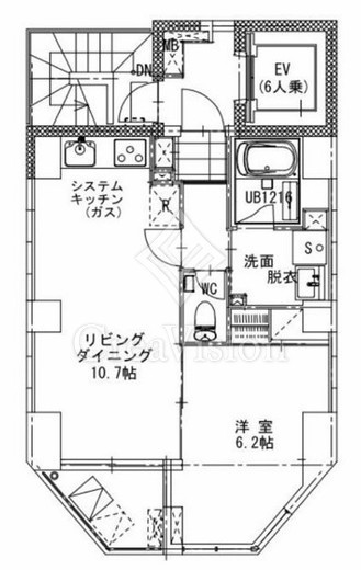 LASPACIO蔵前レジデンス (ラスパシオ蔵前レジデンス)　1001号室　間取り