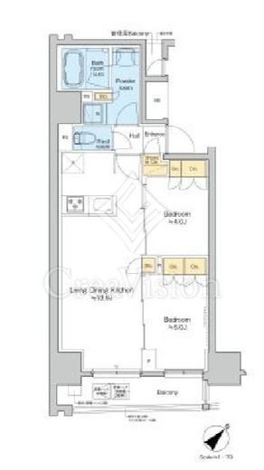 プラウドフラット日本橋馬喰町　301号室　間取り