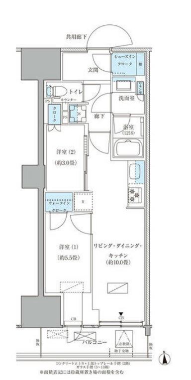 パークアクシス品川天王洲アイル　807号室　間取り