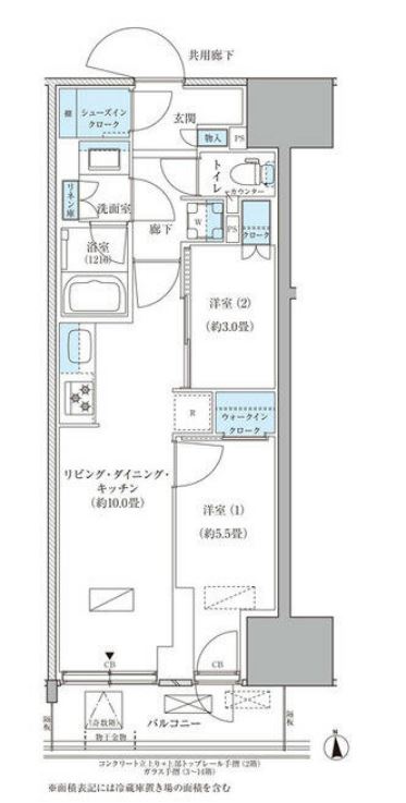 パークアクシス品川天王洲アイル　811号室　間取り