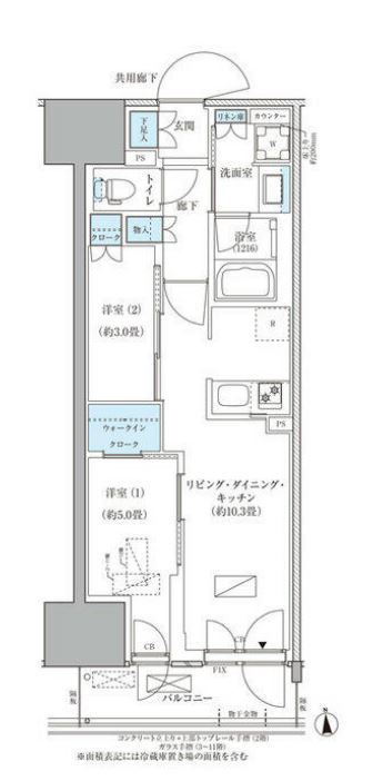 パークアクシス品川天王洲アイル　812号室　間取り