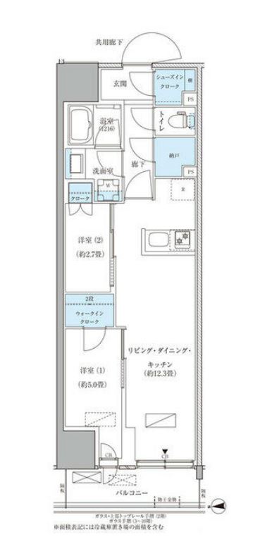 パークアクシス品川天王洲アイル　802号室　間取り