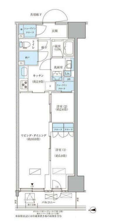 パークアクシス品川天王洲アイル　803号室　間取り