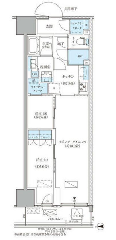 パークアクシス品川天王洲アイル　804号室　間取り