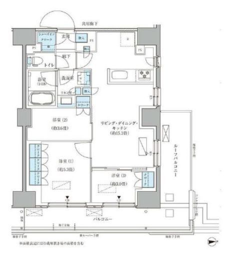 パークアクシス品川天王洲アイル　814号室　間取り