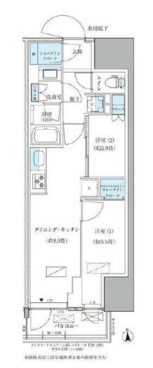 パークアクシス品川天王洲アイル　213号室　間取り