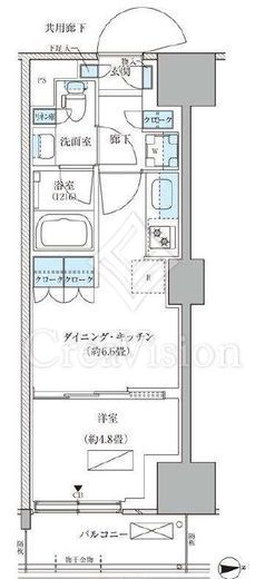 パークアクシス品川天王洲アイル　222号室　間取り